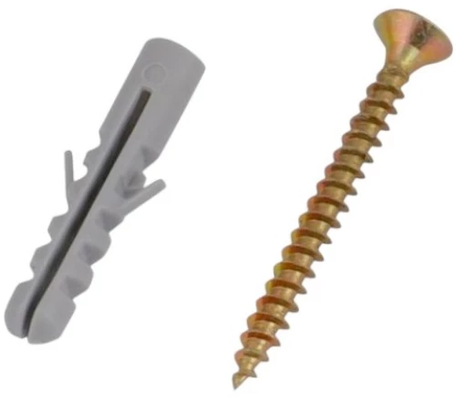 Βίδες με βύσματα - 3.5×30mm - E6 - Σετ 12 πακέτα των 22 ζευγαριών - 200690