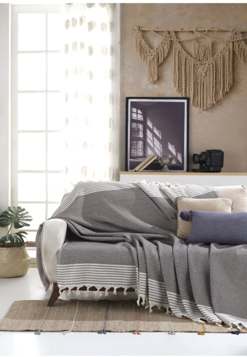 Stewehome Κουβέρτα καναπέ από βαμβάκι 170x200 cm