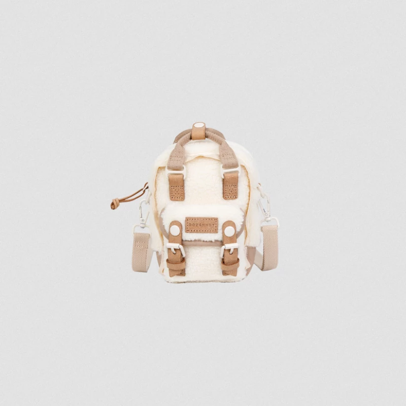 Σακίδιο Doughnut Macaroon Tiny Fluffy Series Crossbody Bag  Cream X Hazelnut | D226FL-0213-F