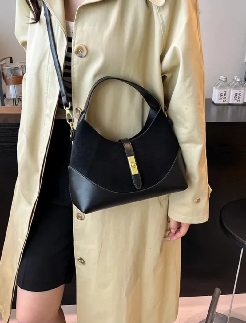 Γυναικεία Τσάντα Ώμου & Χιαστί Leopard Style 527542-Μαύρο