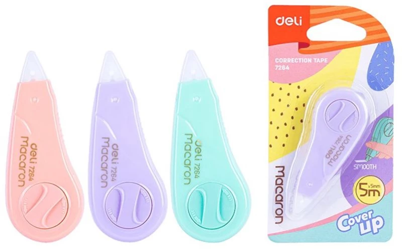 Deli Διορθωτική Ταινία 5mmx5m Macaron E7264
