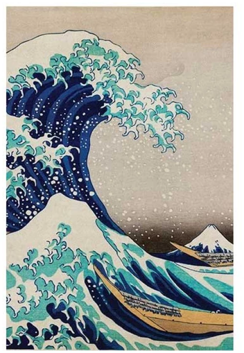Τετράδιο Hokusai Wave 14X21