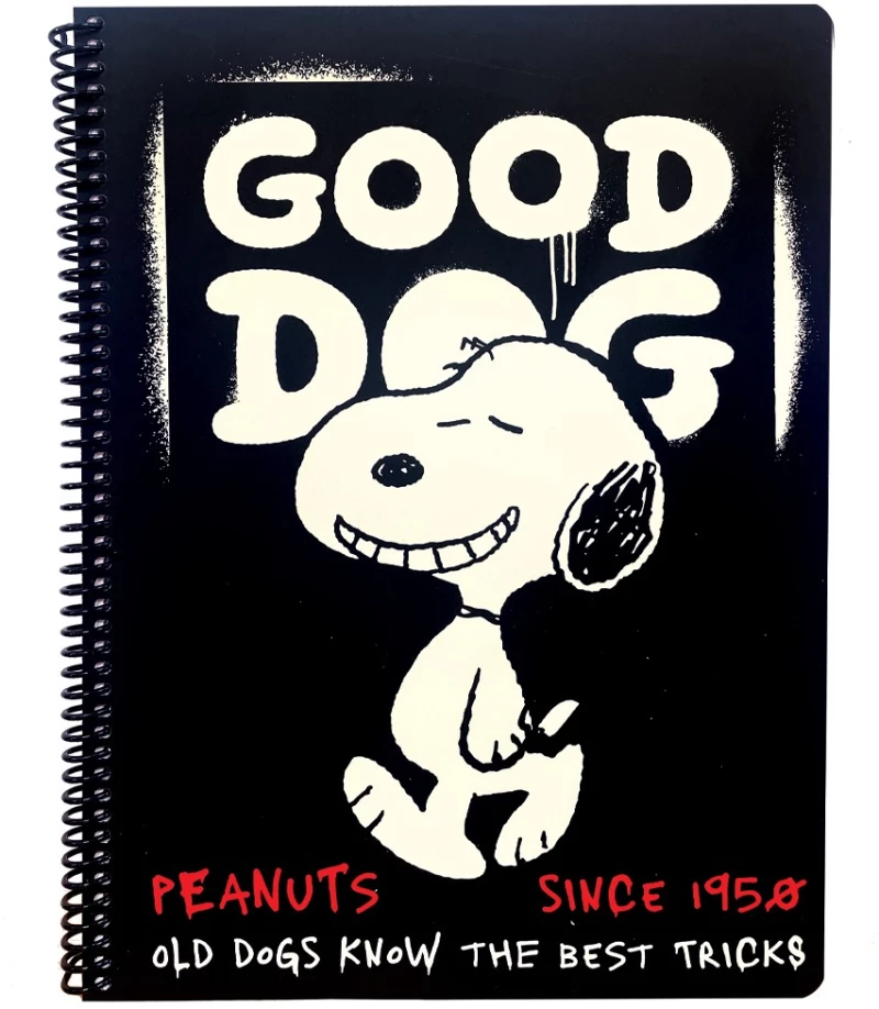 Τετράδιο σπιράλ 2 θέματα Α4 70Φ Peanuts - Good Dog 365-10440
