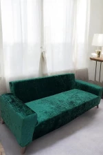 Stewehome Ελαστικό κάλυμμα καναπέ από βελούδο για 3 θέσεις 180x230 cm