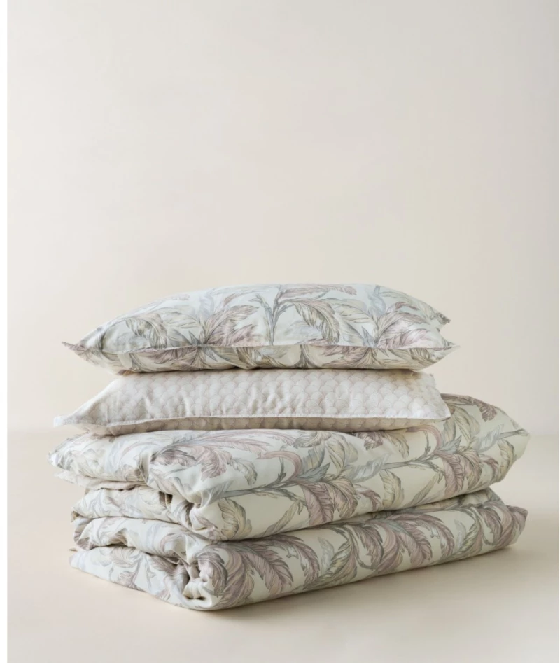 Σετ Σεντόνια King Size 4 Τεμαχίων Kentia Kernel 20 Cream-Pink-Grey 270x270