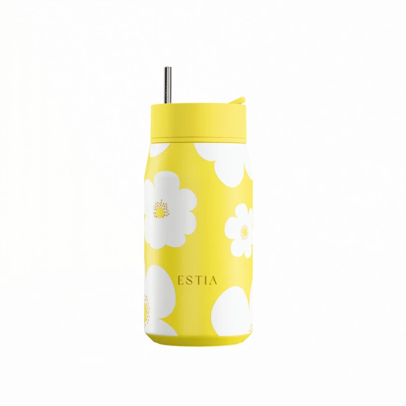 Estia Θερμος Lens Save the Aegean 360ml Yellow Daisy