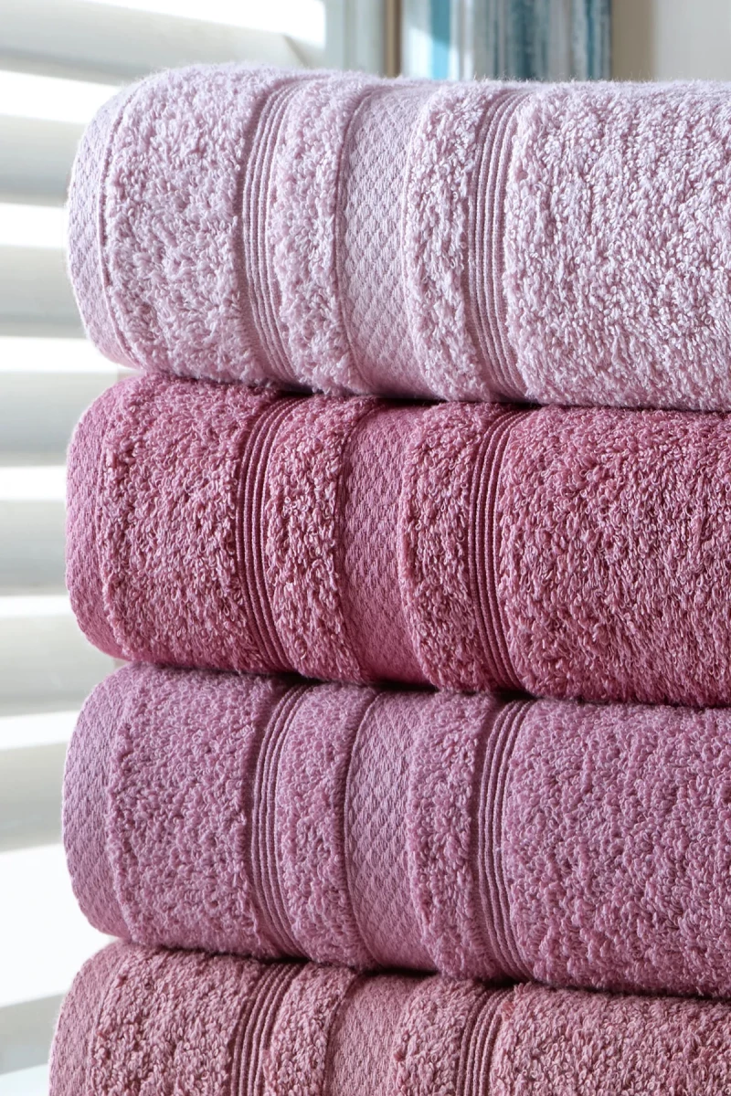 Stewehome Σετ 4 τεμαχίων πετσέτες μπάνιου από 100% βαμβάκι 70x140 cm