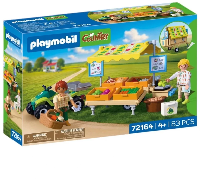 PLAYMOBIL COUNTRY ΥΠΑΙΘΡΙΟΣ ΠΑΓΚΟΣ ΛΑΧΑΝΙΚΩΝ- 72164