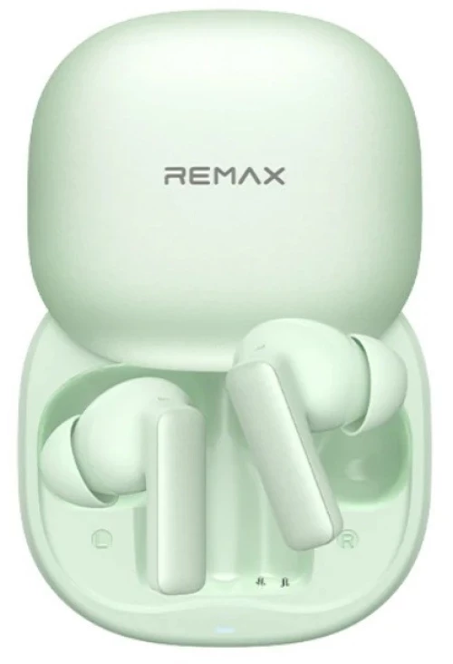Remax TWS-18 Earbuds Ασύρματα Ακουστικά με Θήκη Φόρτισης και ANC & ENC Πράσινο