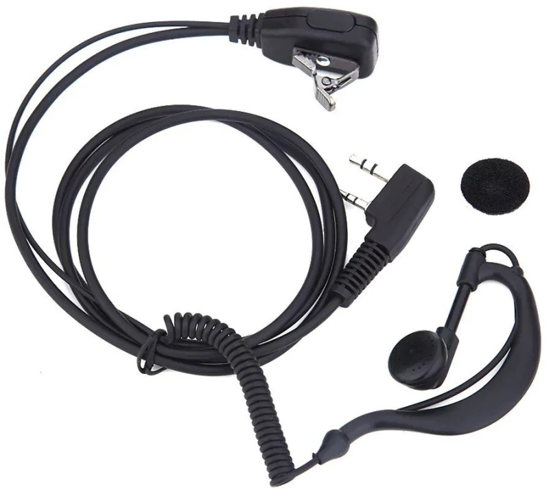 Handsfree Spiral Μικροακουστικό Πέτου για Πομποδέκτες Baofeng 2pin