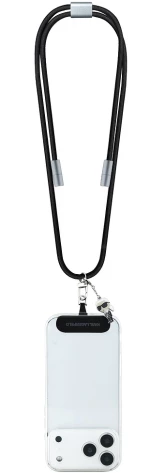 Karl Lagerfeld Λουράκι Λαιμού για Κινητό Ikonik Charm Strap με Καλώδιο Type‑C/Type‑C Black