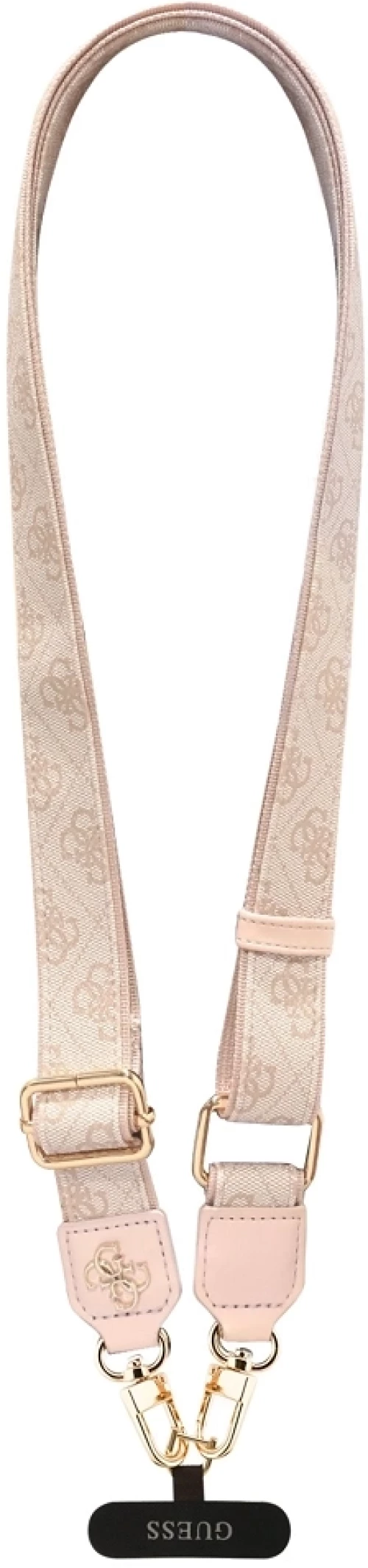 Guess Ιμάντας Κινητού Universal Crossbody Strap PU 4G Metal Logo Pink