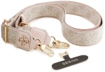 Guess Ιμάντας Κινητού Universal Crossbody Strap PU 4G Metal Logo Pink