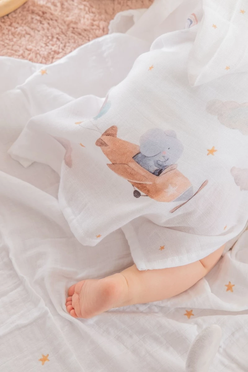 Stewehome Μουσλινέ πανσό από 100% βαμβάκι για παιδιά 3 4 ετών