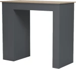 Τραπέζι μπαρ Riff pakoworld ανθρακί-επιφάνεια sonoma 120x55x105εκ