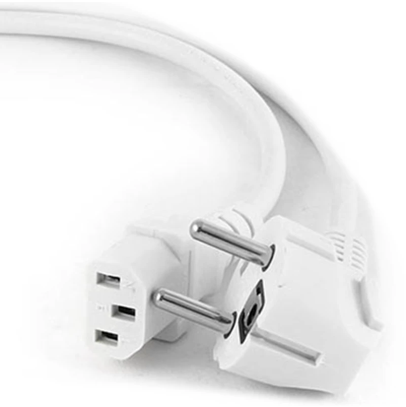 CABLEXPERT POWER CORD C13 0.75 mm² WHITE 1,8M