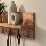 Κρεμάστρα τοίχου Kery χρώμα pine oak 91x11x20εκ.