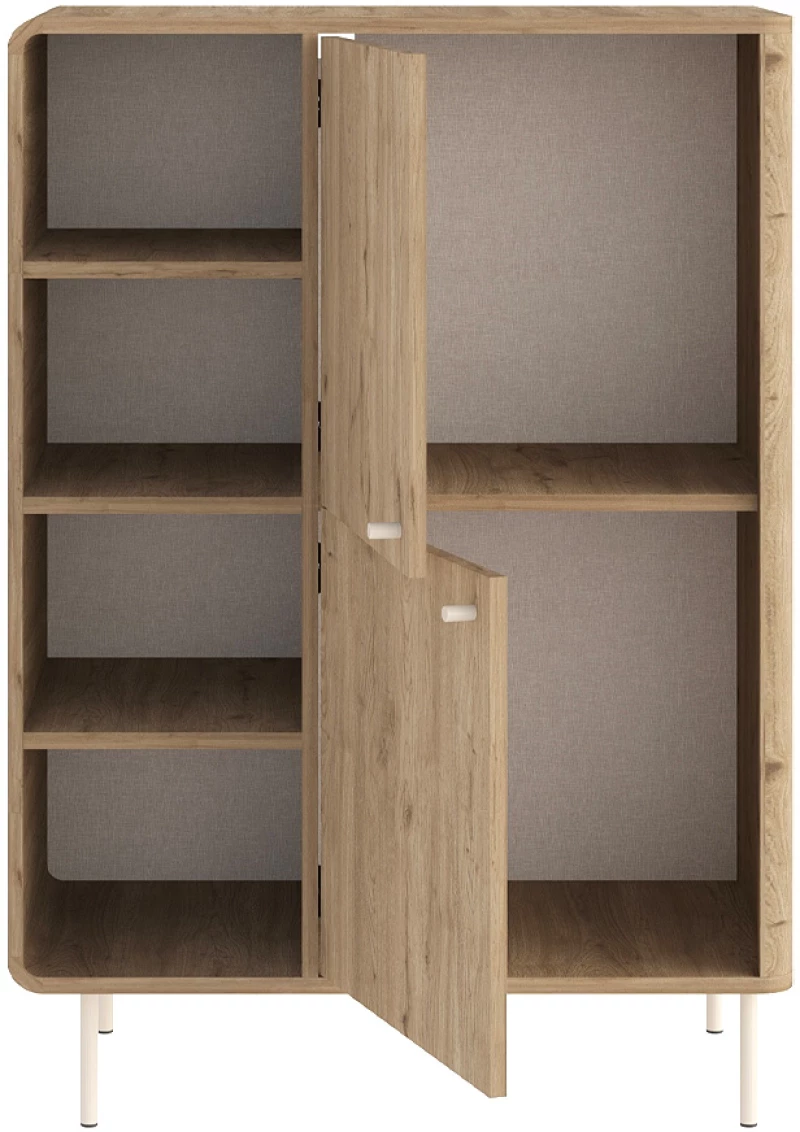 Μπουφές Colia χρώμα sepet oak 85x44x120,4εκ.