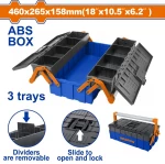 Wadfow WTB4303 Βαλίτσα Εργαλείων Πλαστική Π46xB26.5xΥ15.8cm