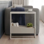 Τραπεζάκι βοηθητικό Lido χρώμα sandstone 60x22x62εκ.