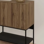 Μπουφές Amira χρώμα καρυδί Ud - black wood 80x40x90εκ.