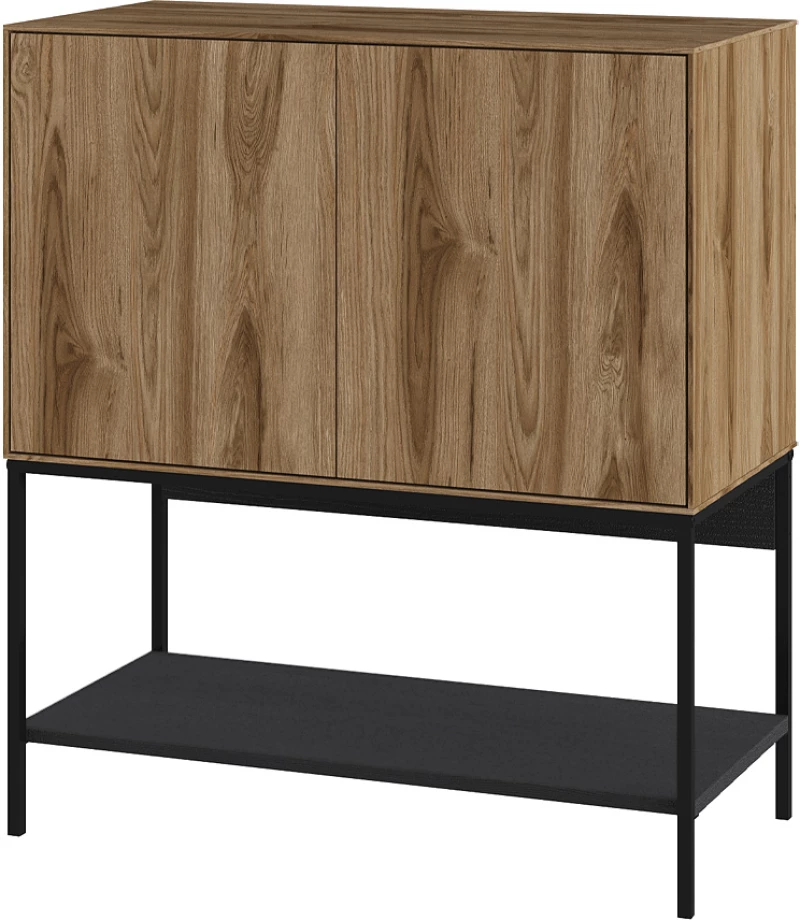 Μπουφές Amira χρώμα καρυδί Ud - black wood 80x40x90εκ.