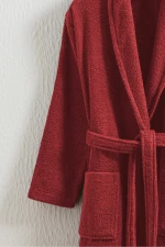 Stewehome Μπουρνούζι unisex με γιακά σάλι από 100% βαμβάκι (M)