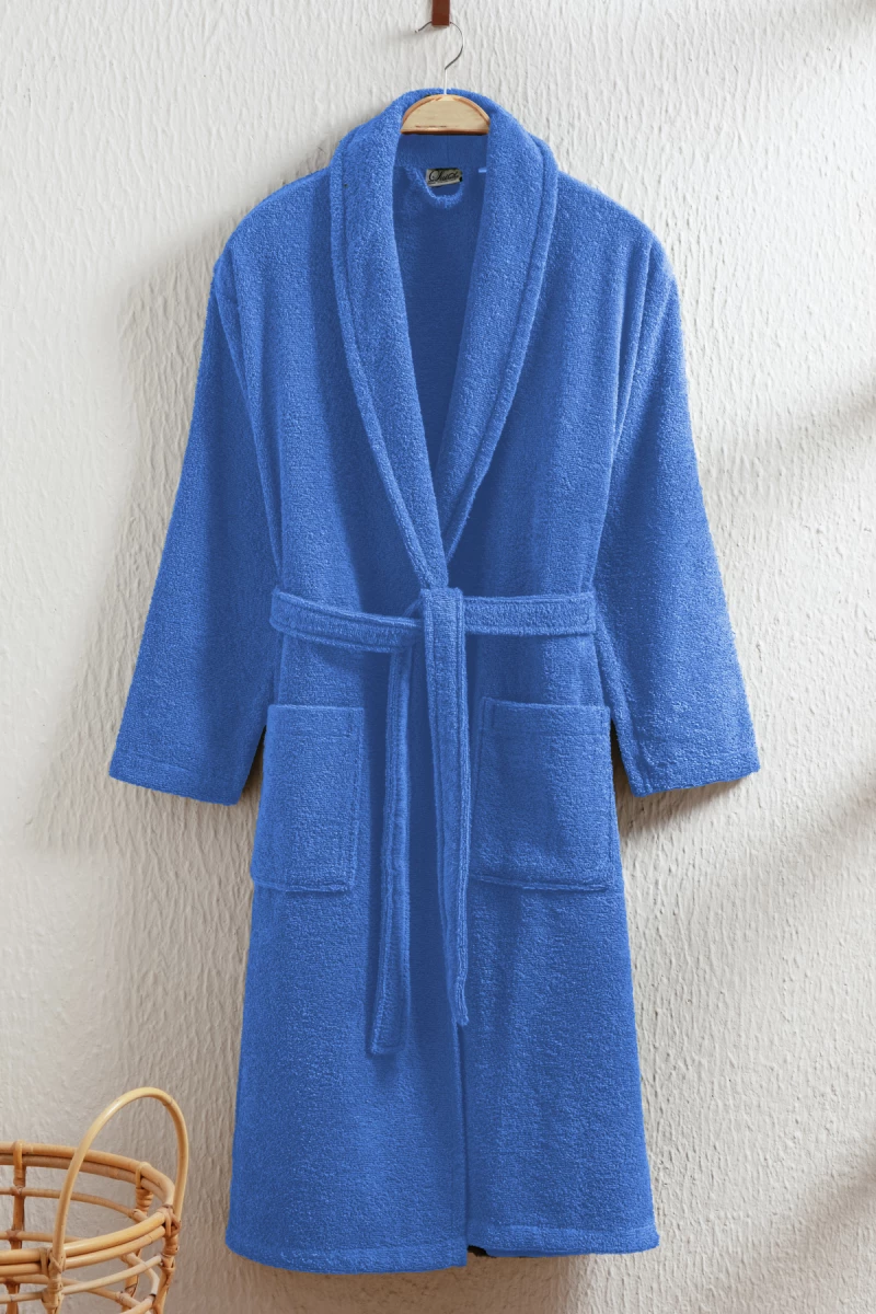 Stewehome Μπουρνούζι unisex με γιακά σάλι από 100% βαμβάκι (L)