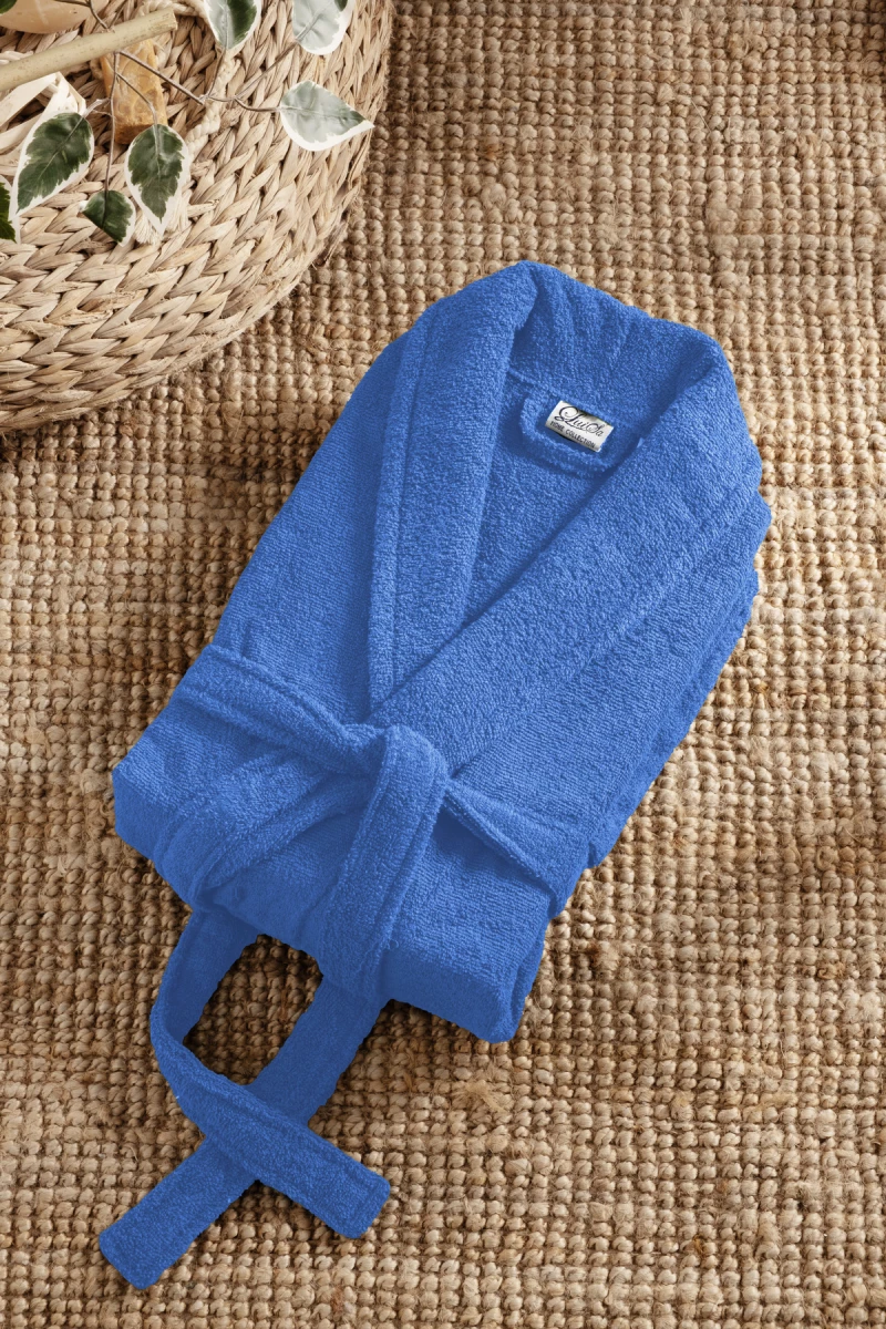 Stewehome Μπουρνούζι unisex με γιακά σάλι από 100% βαμβάκι (L)