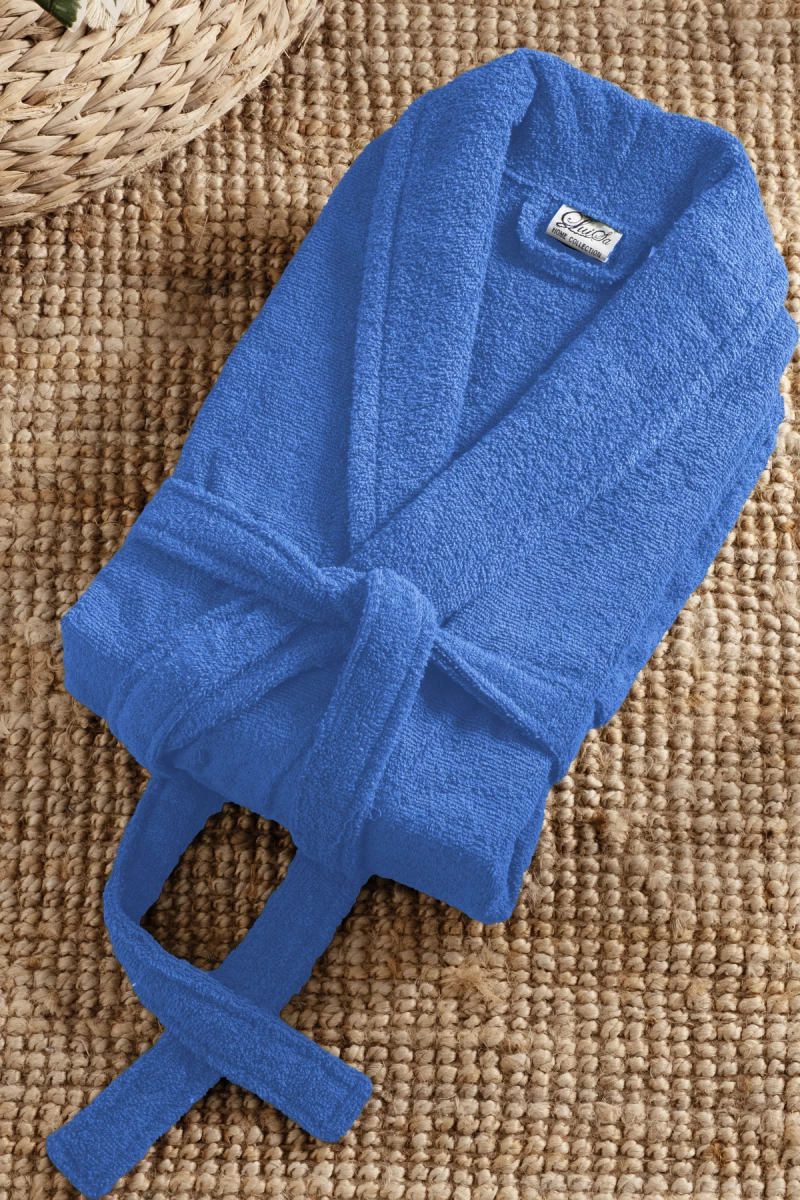 Stewehome Μπουρνούζι unisex με γιακά σάλι από 100% βαμβάκι (L)