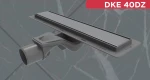 Κανάλι Ντουζιέρας 40cm DKE40DZ Silver