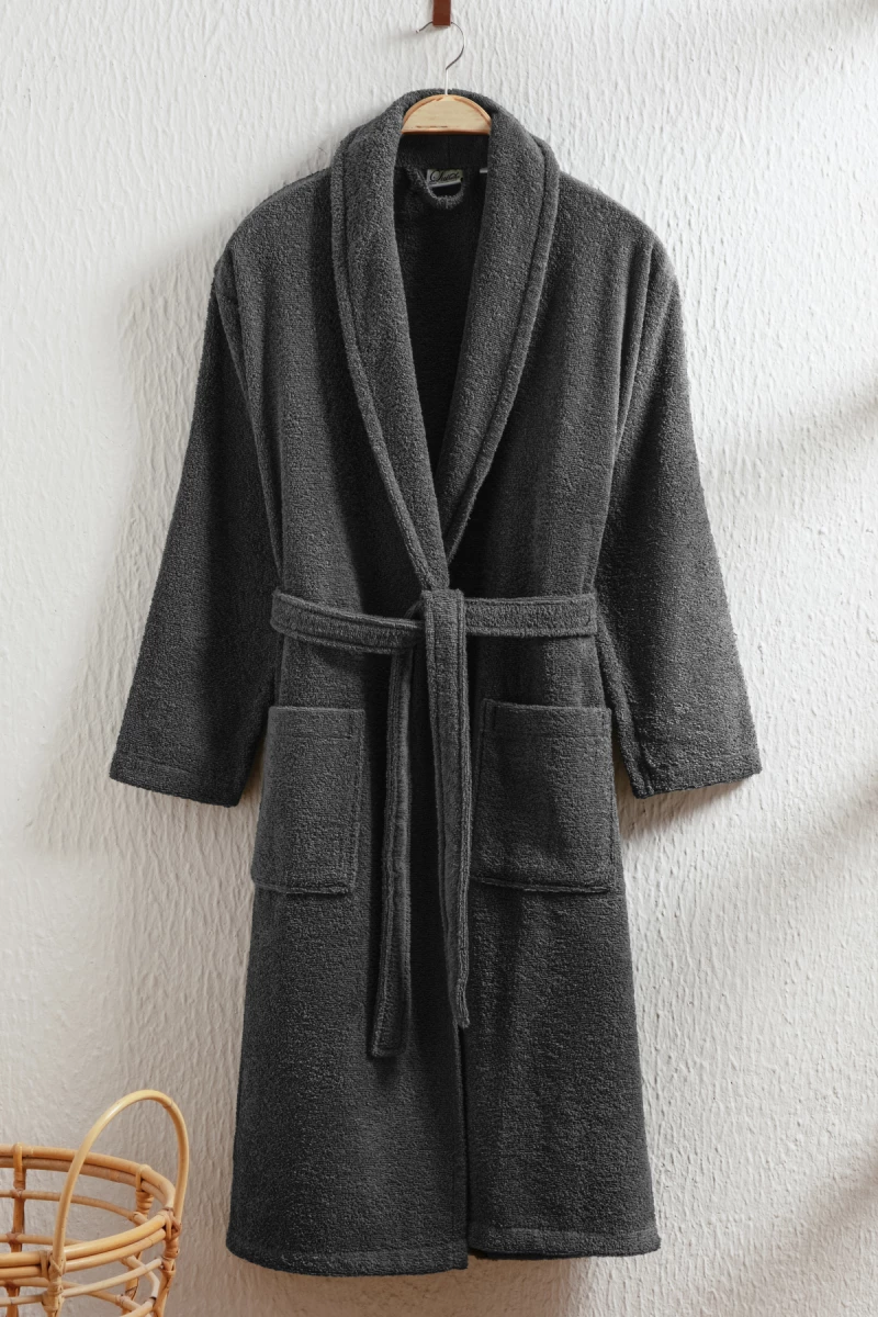 Stewehome Μπουρνούζι unisex με γιακά σάλι από 100% βαμβάκι (2XL)