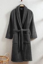 Stewehome Μπουρνούζι unisex με γιακά σάλι από 100% βαμβάκι (2XL)