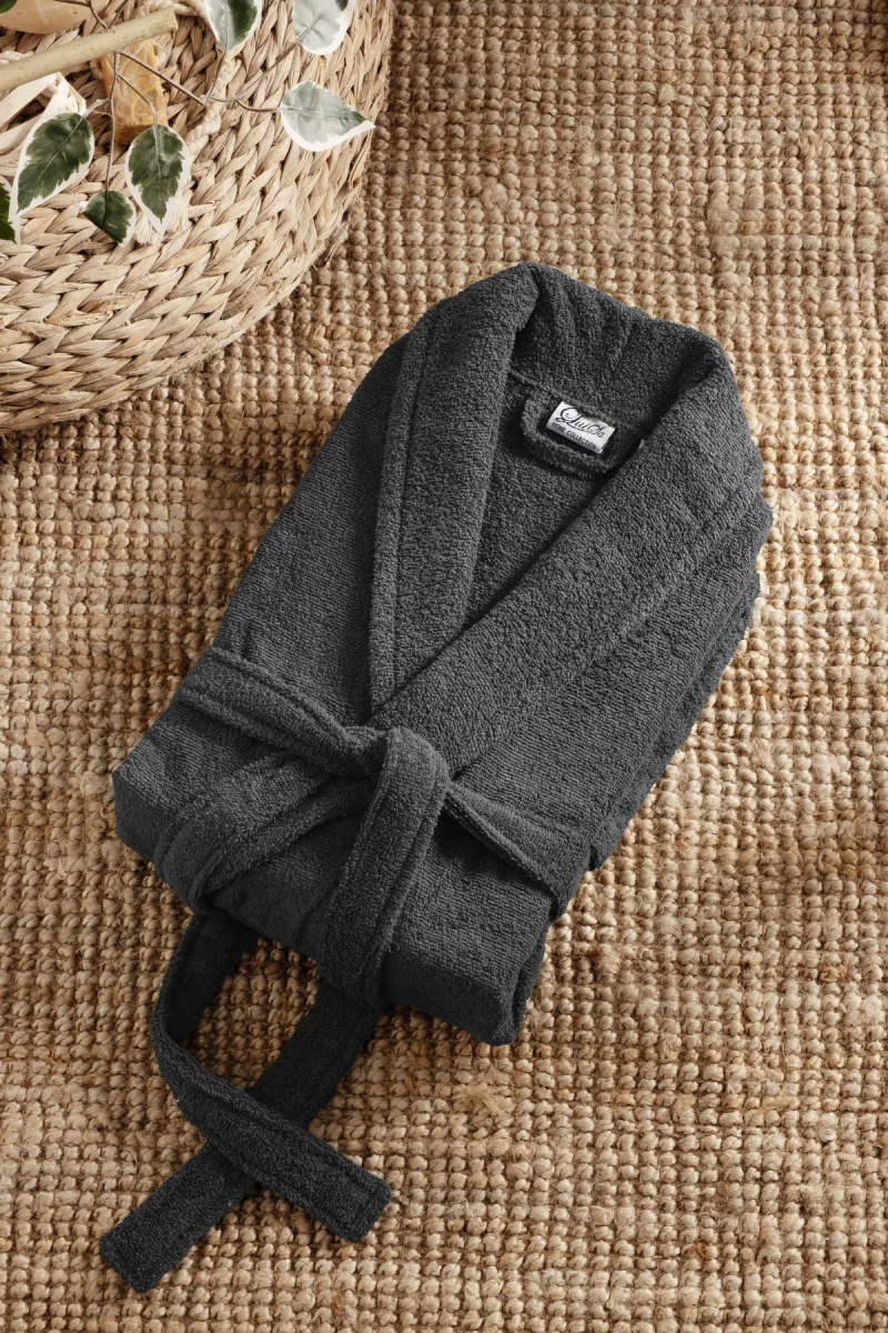 Stewehome Μπουρνούζι unisex με γιακά σάλι από 100% βαμβάκι (2XL)