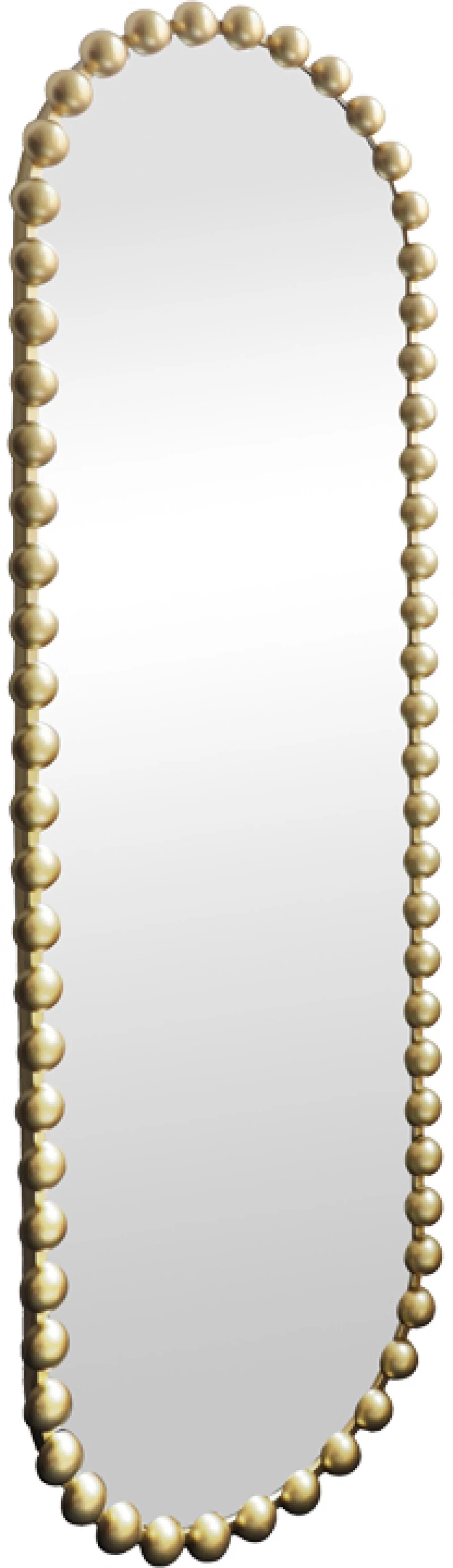 Καθρέπτης Myrtus pakoworld χρυσό μέταλλο 40x2,5x160 εκ