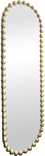 Καθρέπτης Myrtus pakoworld χρυσό μέταλλο 40x2,5x160 εκ