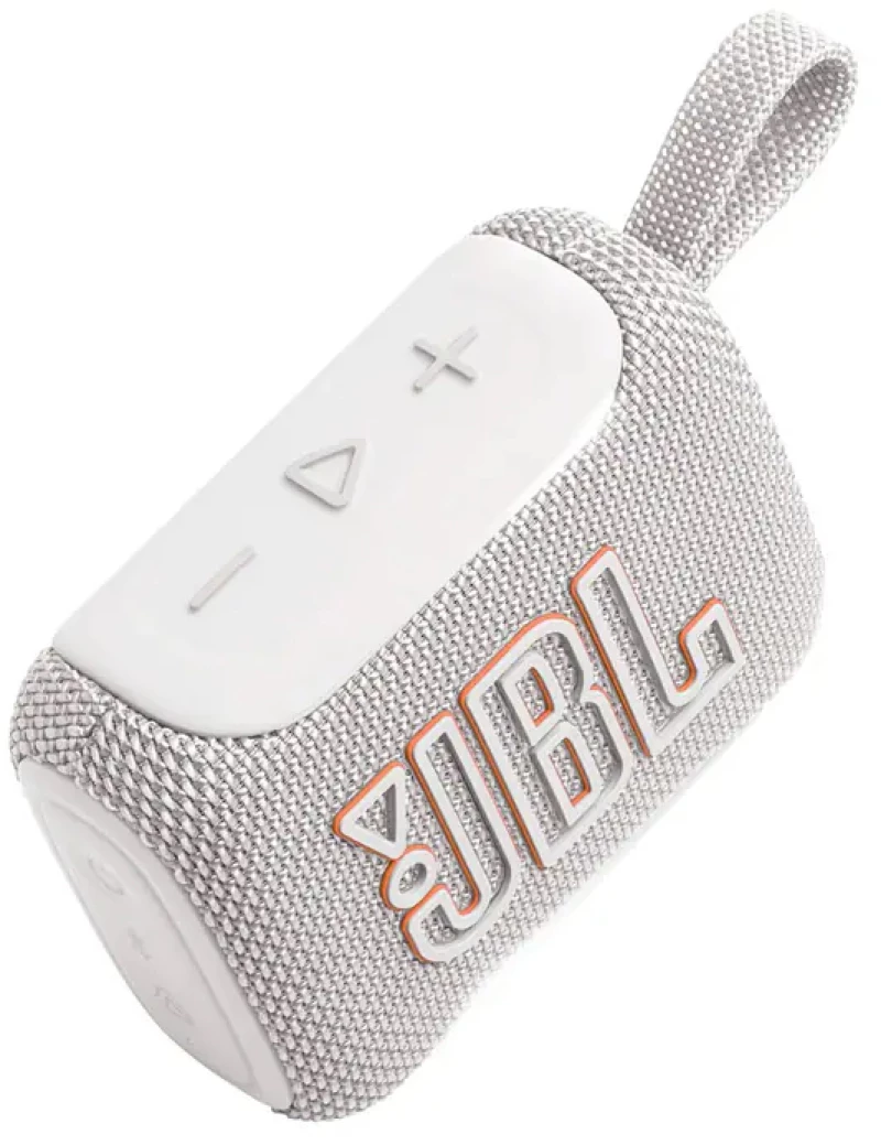 JBL Bluetooth Speaker GO5 Water/Dust Proof IP68 White (JBLGO5WHT)