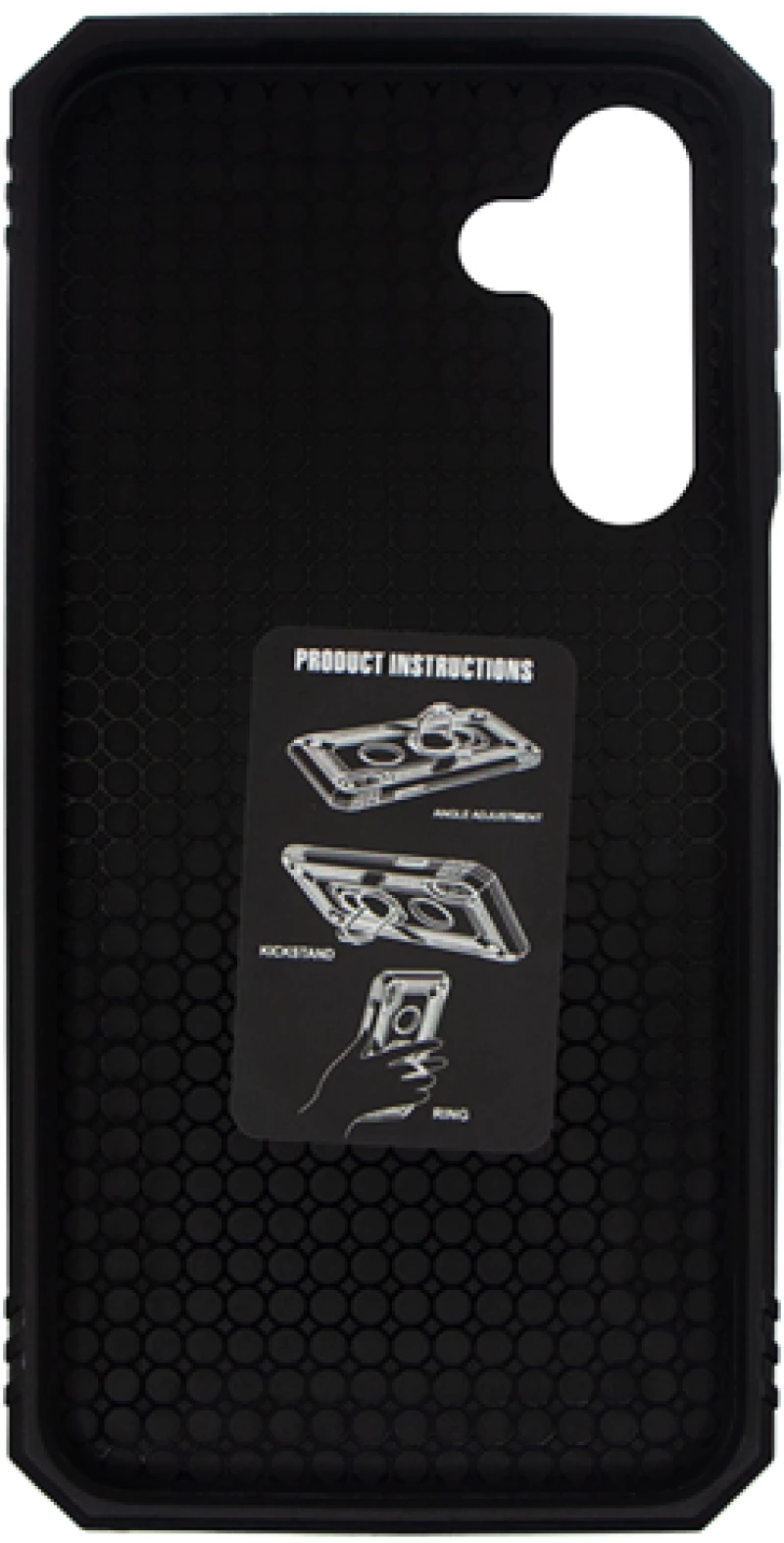 Vivid Ring Rugged Armor Case Samsung Galaxy A55 5G Red