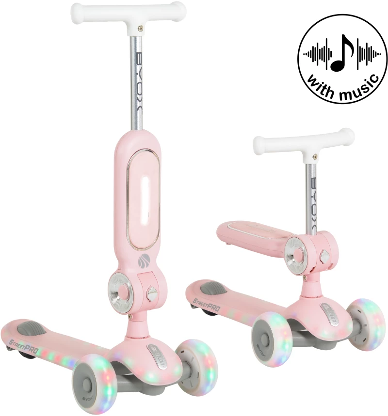 BYOX ΠΑΤΙΝΙ 2 ΣΕ 1 STREET PRO PINK 3801005300266