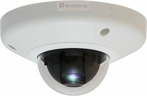 LevelOne HUBBLE Fixed Dome IP Network Camera, 3-Megapixel, 802.3af PoE, Vandalproof