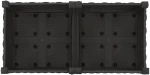 vidaXL Κήπος Γλαστράκι με Ροδάκια Μαύρο 80 x 40 x 29 εκ PP