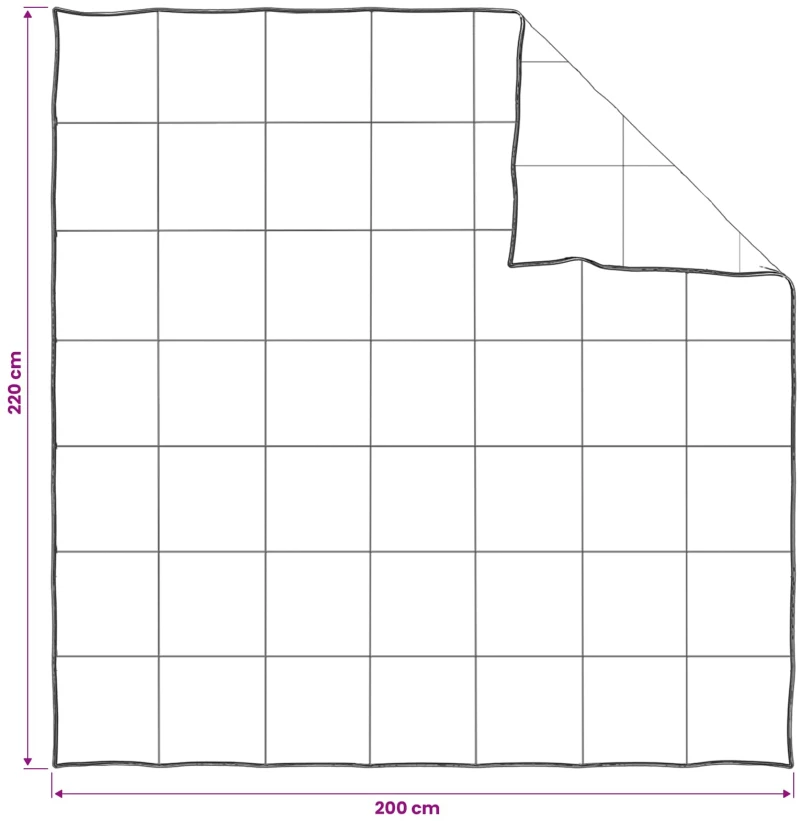 vidaXL Σετ πάπλωμα Λευκό 200 x 220 cm Βαμβάκι, Μπαμπού, Πολυεστέρας