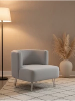 Stewehome Μονό πολυθρόνα με μεταλλικά πόδια μοντέρνου στυλ