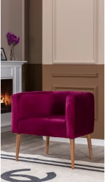 Stewehome Πολυθρόνα με πόδια από ξύλο 60x55x70 cm