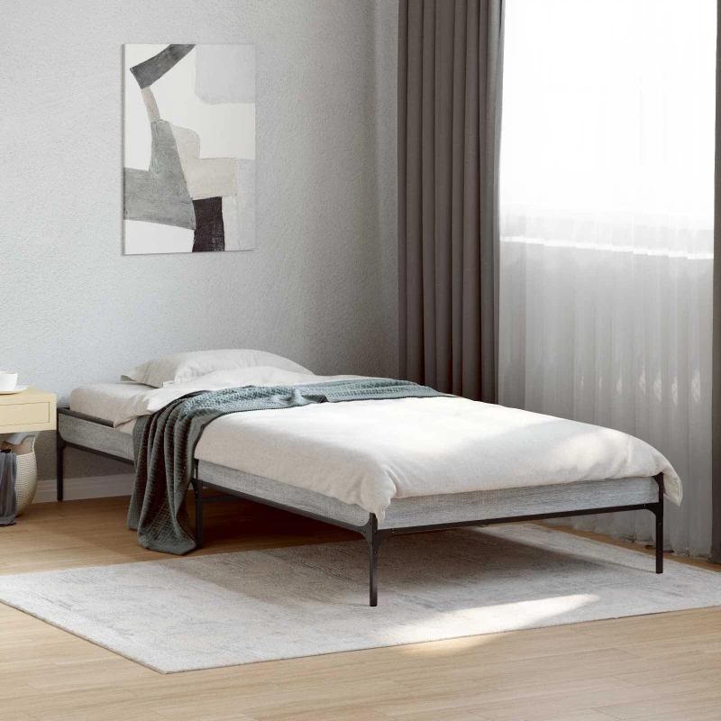 vidaXL Σκελετός Κρεβατιού Γκρι Sonoma 80 x 200 cm Επεξεργασμένο Ξύλο