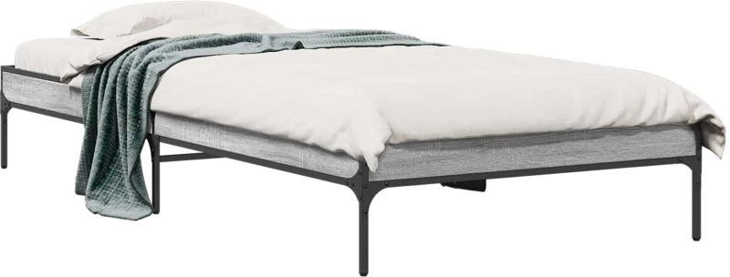 vidaXL Σκελετός Κρεβατιού Γκρι Sonoma 80 x 200 cm Επεξεργασμένο Ξύλο
