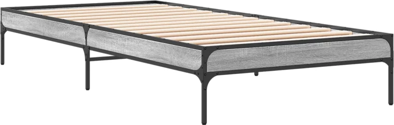vidaXL Σκελετός Κρεβατιού Γκρι Sonoma 80 x 200 cm Επεξεργασμένο Ξύλο