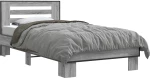vidaXL Κρεβάτι με Κεφαλάρι Γκρι Sonoma 80 x 200 cm Επεξεργασμένο Ξύλο