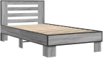 vidaXL Κρεβάτι με Κεφαλάρι Γκρι Sonoma 80 x 200 cm Επεξεργασμένο Ξύλο