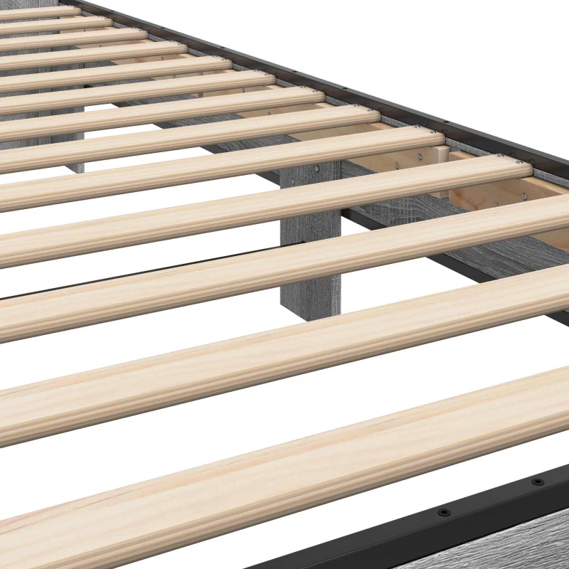 vidaXL Κρεβάτι με Κεφαλάρι Γκρι Sonoma 80 x 200 cm Επεξεργασμένο Ξύλο